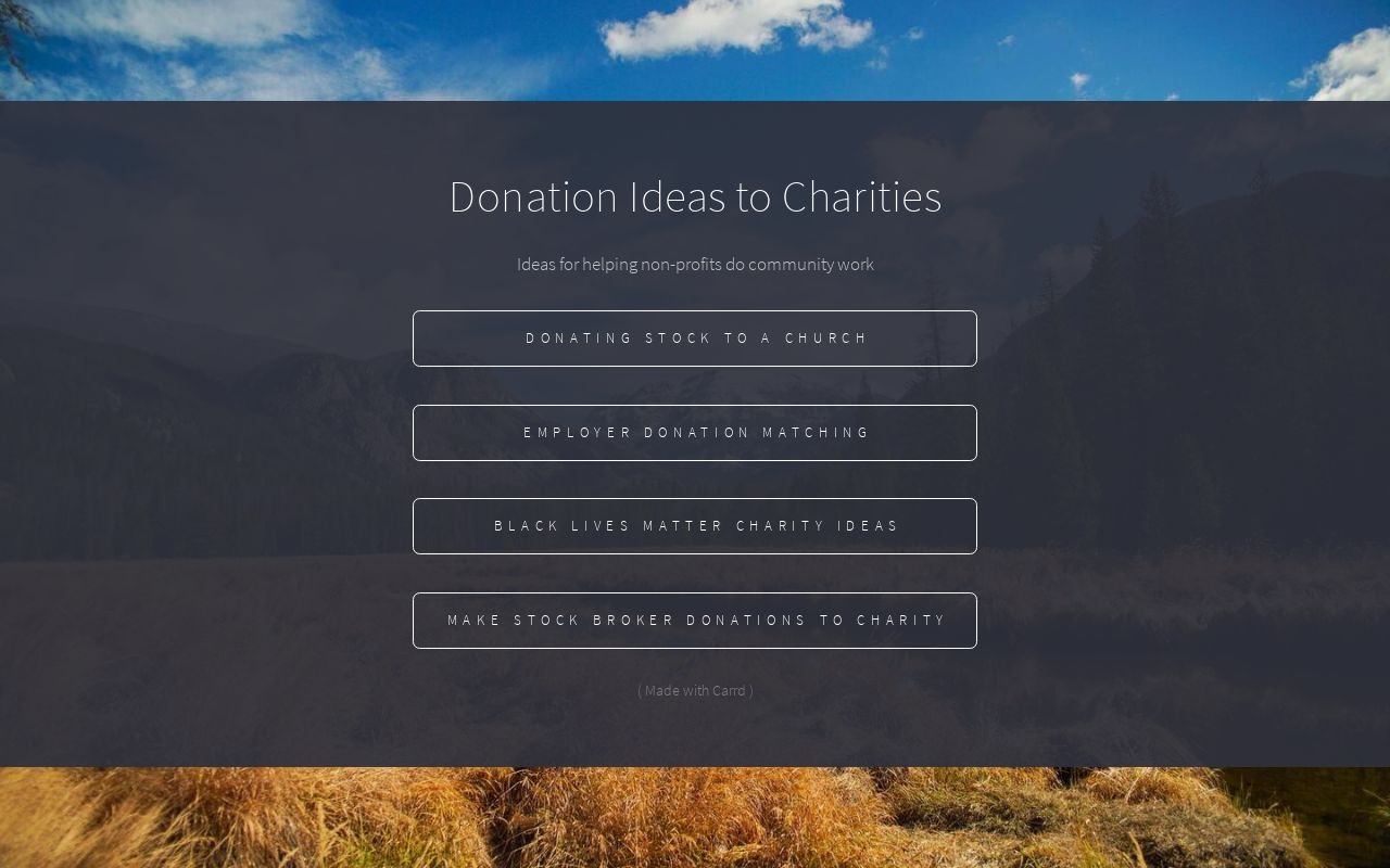 Carrd profile picture for @fundraising